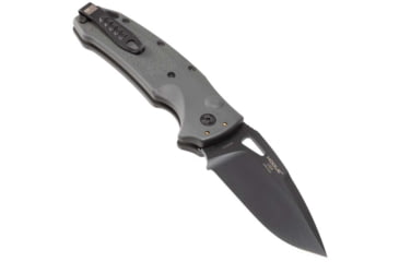 Image of Hogue K320A Tactical Automatic Folding Knife, 3.5 in, Stainless Steel, Drop Point Blade, Grey Handle, 36332H