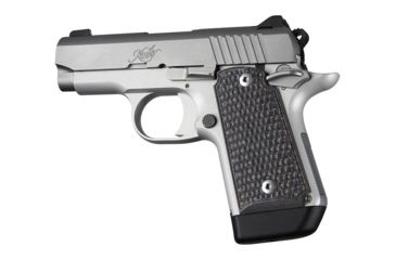 Image of Hogue Kimber Micro 9 Ambidextrous Grip, Piranha, G10, Black/Grey, 39127