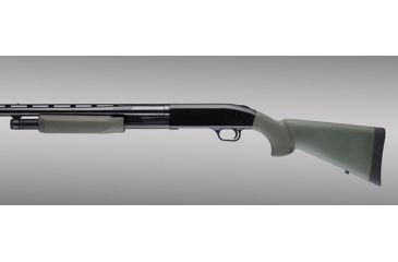 Image of Hogue Mossberg 500 OverMolded Shotgun Stock kit with forend OD Green 05212