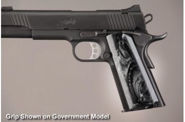 Image of Hogue Officers Model Model Black Pearlized-Polymer Ambidextrous Safety Cut 43418