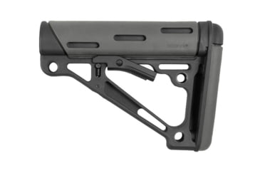 Image of Hogue OverMolded Collapsible Buttstock, AR-15/ M16, Commercial Buffer Tube, Slate Grey, Universal, 15550