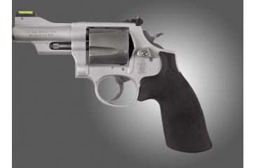 Image of Hogue Rubber Conversion Grip - S&amp;W K or L Frame Round Butt, NO Finger Grooves 19012