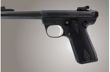 Image of Hogue Ruger 22/45 RP Checkered Aluminum - Matte Black Anodize 82150