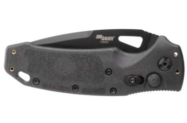 Image of Hogue Sig K320A Automatic Folding Knife, 3.5in, CPM S30V Stainless, Drop Point Blade, Black Cerakote, Black Polymer Handle, 36330