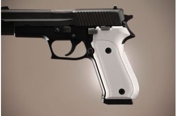 Image of Hogue SIG Sauer P220 American Checkered Aluminum - Brushed Gloss Clear Anodized 20175