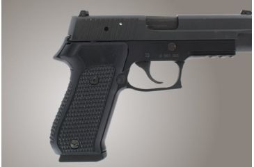 Image of Hogue SIG Sauer P220 DAK American Piranha Grip G-10 - Solid Black 20129