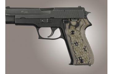 Image of Hogue SIG Sauer P220 European Chain Link G-10 - G-Mascus Green 21118