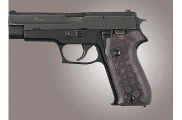 Image of Hogue SIG Sauer P220 European G-10 - G-Mascus Black/Gray 21167-BLKGRY