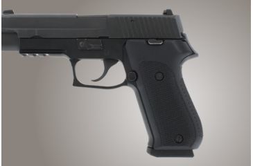Image of Hogue Sig Sauer P220 Handgun Grip Dak American Checkered G 10 Black 20159 1h Gu 20159