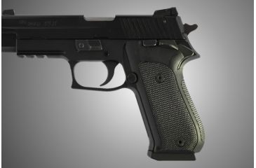 Image of Hogue Sig Sauer P220 Sao American Checkered G 10 Black 21159