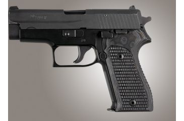 Image of Hogue SIG Sauer P225 Piranha Grip G-10 - G-Mascus Black/Gray 27137-BLKGRY