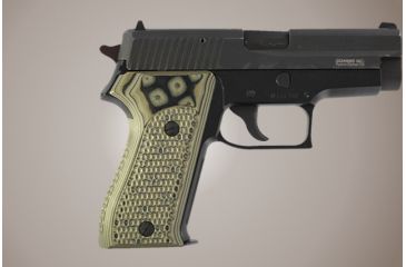 Image of Hogue SIG Sauer P225 Piranha Grip G-10 - G-Mascus Green 27138