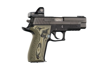 Image of Hogue SIG Sauer P226 Contour Classic Grip, Inverse Checkered, G10 Gmascus, Green Lava, 20158