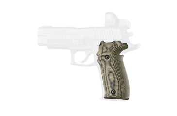 Image of Hogue SIG Sauer P226 Contour Classic Grip, Inverse Checkered, G10 Gmascus, Green Lava, 20158