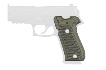 Image of Hogue SIG Sauer P226 Contour Classic Grip, Piranha, G10 Gmascus, Green Lava, 20128