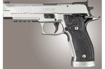 Image of HOGUE SIG Sauer P226 SAO X5 X6 Checkered G10, G-Mascus Black, Black 33779