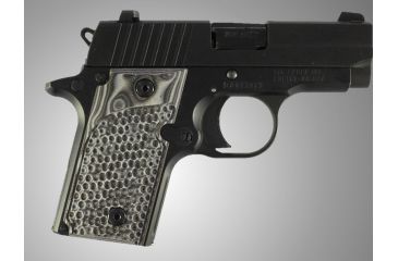 Image of Hogue SIG Sauer P238 Piranha Grip G-10 - G-Mascus Black/Gray 38137-BLKGRY