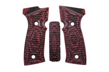 Image of Hogue Sig Sauer P320 AXG, Palmswell Panels, Piranha, G10 GMascus, Red Lava, 48629