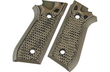 Image of Hogue Taurus PT-99 PT-92 PT-100 PT-101 With Decocker Piranha Grip G-10 - G-Mascus Green 99138