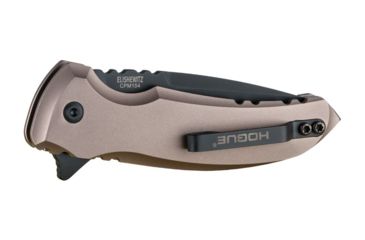 Image of Hogue X1-Microflip Folding Knife, 2.75in Drop Point Blade, Black Finish Alum Frame, Matte Flat Dark Earth 24177