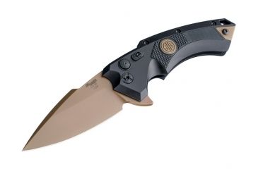 Image of Hogue X5 3.5in Sig Emperor Scorpion Folder CPM154 Spear Point Blade, FDE PVD Finish, Aluminum Frame/G10 Insert, Black 36570