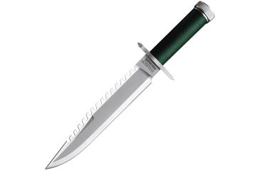 Image of Hollywood Collectibles Rambo First Blood Bowie Fixed Blade Knife,14in,OD Green Cord Wrapped,Plain HC9292