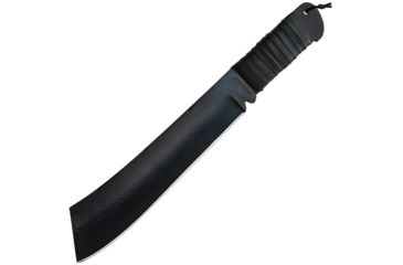 Image of Hollywood Collectibles Rambo IV Machete,18in Black Plain,Black Leather Wrapped Handle HC9298