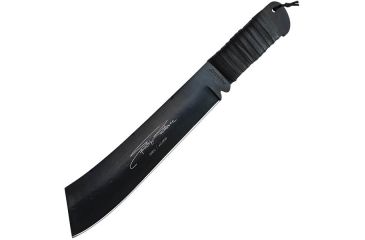 Image of Hollywood Collectibles Rambo IV Signature Machete,18in Black Plain,Black Leather HC9299