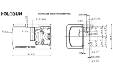 Image of Primary Arms Holosun Enclosed Solar Powered Red Dot Sight w/MOS Mounting Plate, ACSS Vulcan, Black, HE509-RD-ACSS-MOS