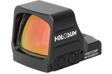 Image of Holosun HE507COMP Open Reflex Optical Sight, 2 MOA Dot, Red CRS Competition Reticle, Black, HS507COMP