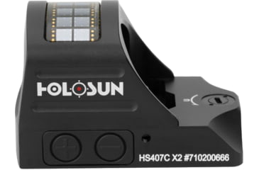 Image of Holosun HS407C-X2 Red Dot Sight, 1x, 2 MOA Dot, Black, HS407C-X2