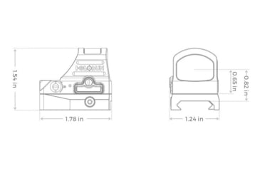 Image of Holosun HS407C-X2 Red Dot Sight, 1x, 2 MOA Dot, Black, HS407C-X2