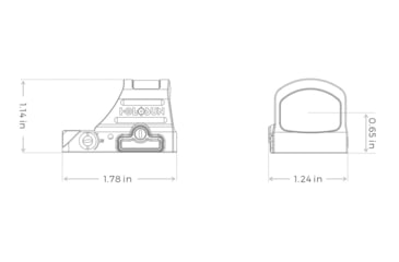 Image of Holosun HS507C-X2 Red Dot Sight, 1x, 2 MOA Dot &amp; 32MOA Circle, Black, HS507C-X2