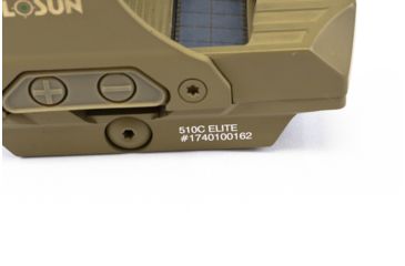 Image of Holosun HS510C 1x Open Reflex Sight, Green 2 MOA dot 65 MOA Circle Reticle, Flat Dark Earth, HS510C-FDE-G