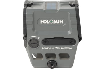 Image of Holosun OPMOD AEMS Reflex Red Dot Sight, Green 2 MOA Dot and 65MOA Circle, Wolf Gray