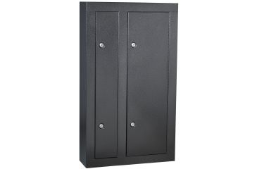 Image of Homak 8 Gun Cabinet Double Door - Silver