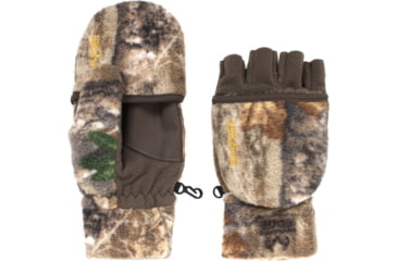 Image of Hot Shot Bulls-eye Pop-Top Mittens, Realtree Edge, Large, B010E255L