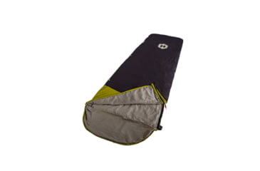 Image of Hotcore T-100 Tapered Sleeping Bag, Charcoal, 90in x 32in x 22in, T-100 CH