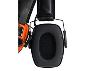 Image of Howard Leight Impact Sport Bolt Electronic Earmuff, Orange, One size fits most, R-02231