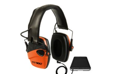 Image of Howard Leight Impact Sport Bolt Electronic Earmuff, Orange, One size fits most, R-02231
