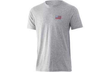 Image of HUK Performance Fishing Bars Tee - Men's, Heather Grey, XXL, H1000332-033-XXL