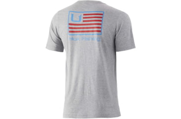 Image of HUK Performance Fishing Bars Tee - Men's, Heather Grey, XXL, H1000332-033-XXL