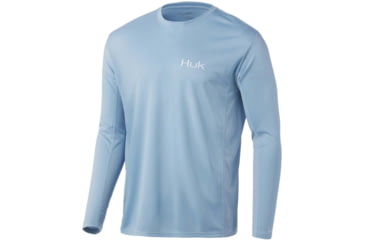 Image of HUK Performance Fishing Icon X L/S Shirt - Men's, Blue Fog, S, H1200386-473-S