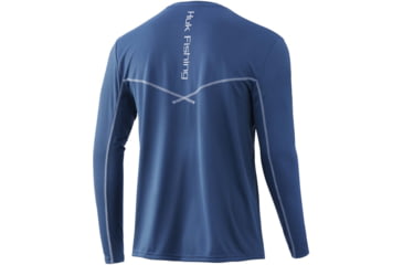 Image of HUK Performance Fishing Icon X L/S Shirt - Men's, Titanium Blue, XXL, H1200386-428-XXL