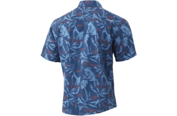 Image of HUK Performance Fishing Kona Ocean Palm Shirt - Men's, Titanium Blue, S, H1500125-428-S