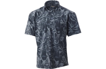 Image of HUK Performance Fishing Kona Ocean Palm Shirt - Men's, Volcanic Ash, M, H1500125-013-M