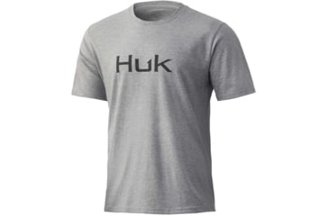 Image of HUK Performance Fishing Logo Tee - Men's, Heather Grey, M, H1000359-033-M