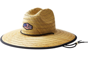 Image of HUK Performance Fishing Camo Patch Straw Hat - Mens, Americana, 1, H3000239-695-1