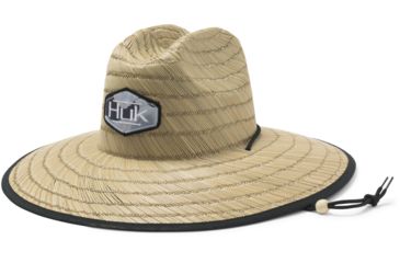 Image of HUK Performance Fishing Camo Patch Straw Hat - Mens, Erie, One Size, H3000239-037-1