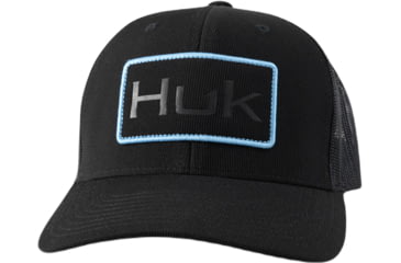 Image of HUK Performance Fishing Embossed Logo Trucker - Mens, Black, 1US, H3000516-001-1